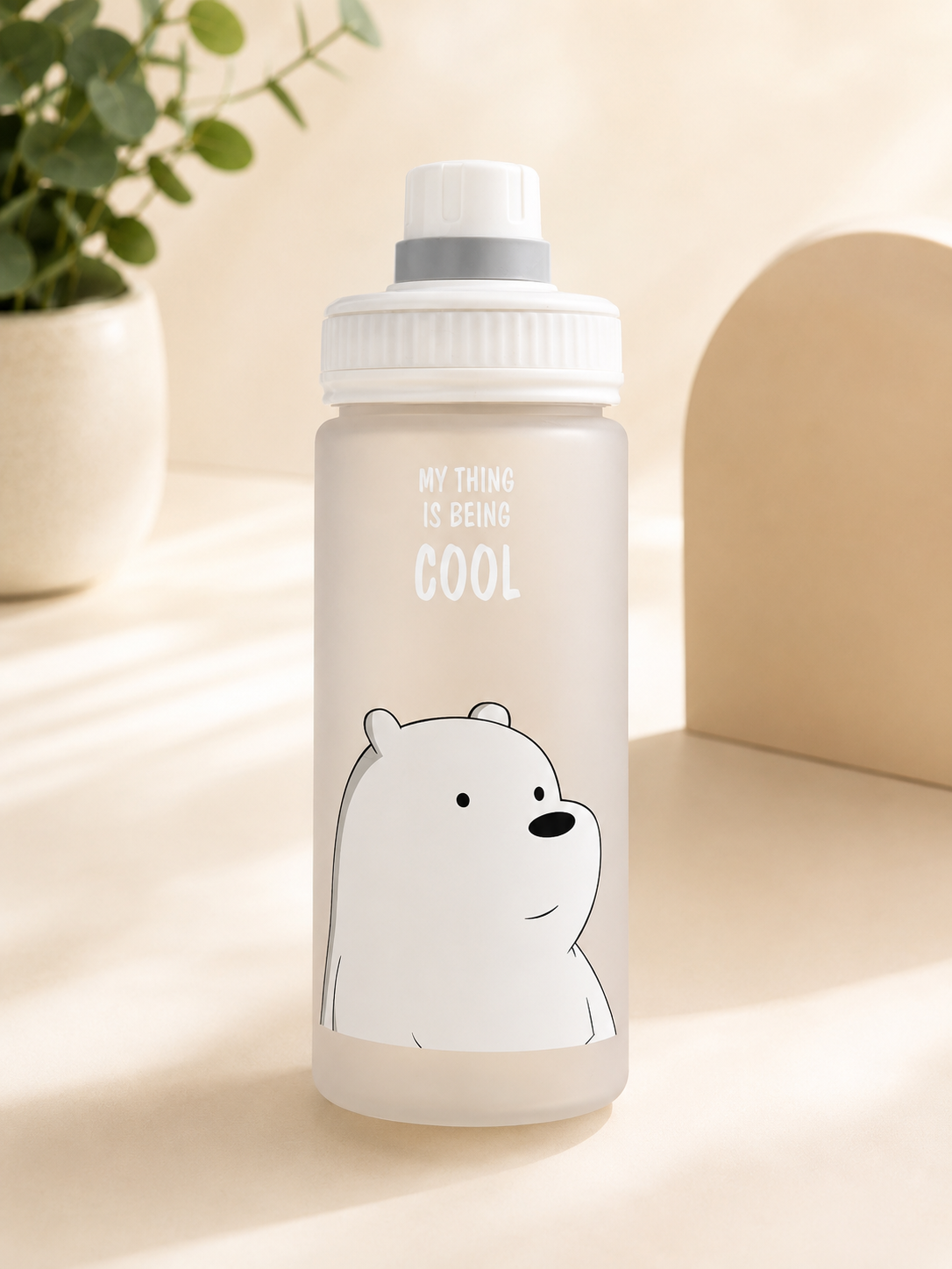 D056F7F5-1DCD-4206-A0B7-F89F5DB8201C Cool Bear Water Bottle - Image 1