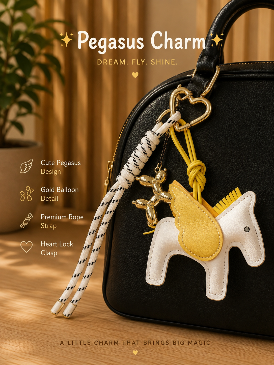 FFA6BBAD-E953-4FCF-B675-204985BBC646 Pegasus Bag Charm. - Image 1
